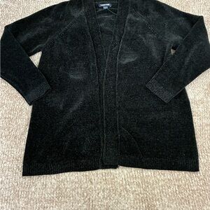 Lands' End Women's Black Cardigan Sweater